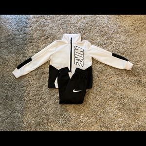black and white nike jumpsuit